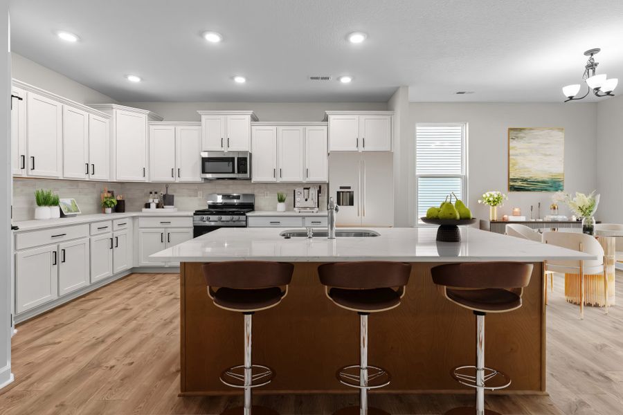 Furnished interior in a model home at The Farm at Neill's Creek in Lillington (Image 8).