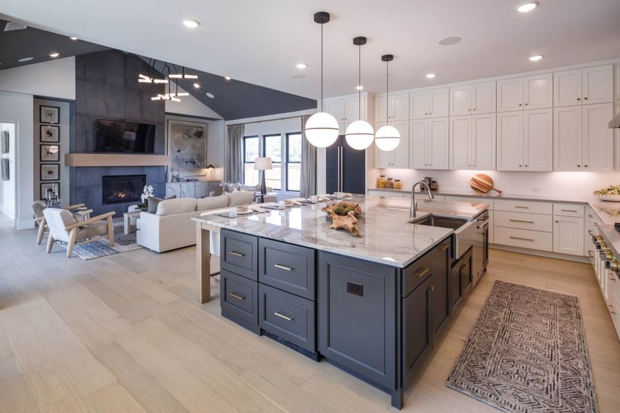 Furnished interior in a model home at Windsong Ranch in Prosper (Image 12).