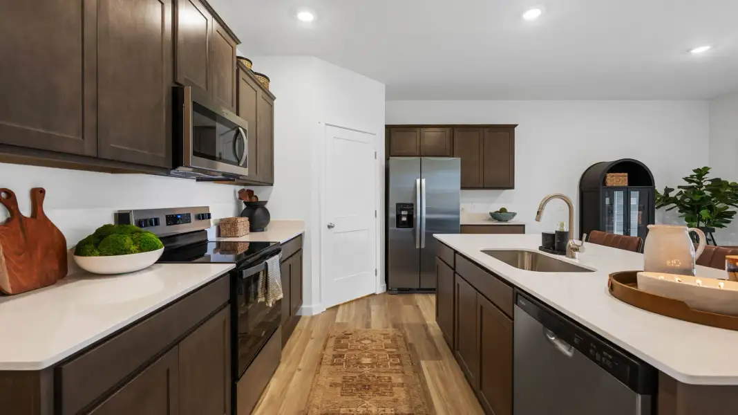 Furnished interior in a model home at The Hideaway at Edgestone in Ooltewah (Image 13).