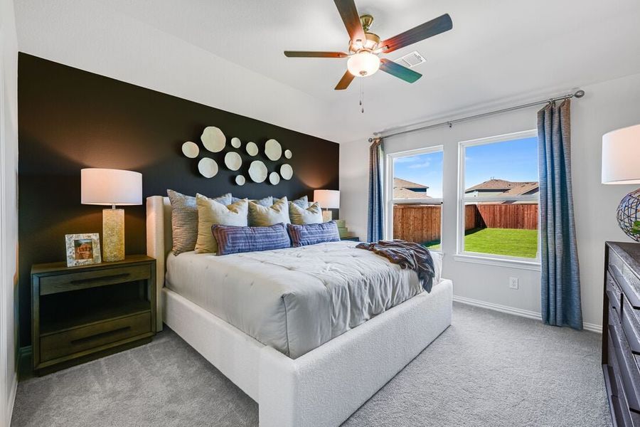 Furnished interior in a model home at River Ridge in Crandall (Image 78).