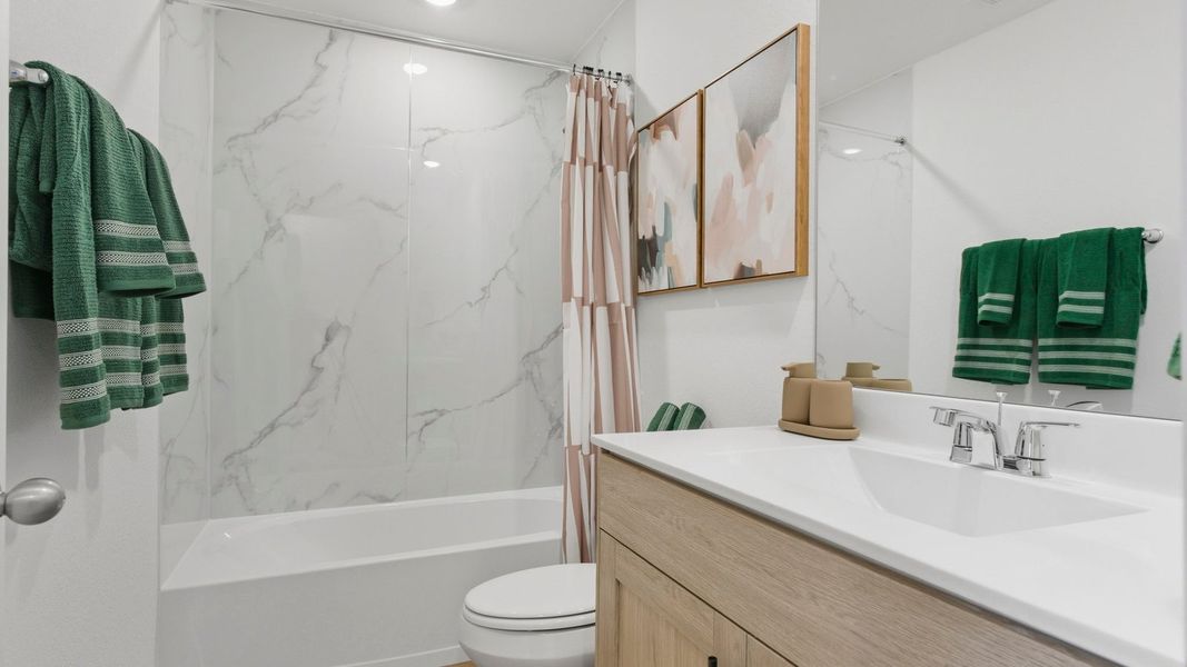 Furnished interior in a model home at Murphy Village in Missouri City (Image 24).