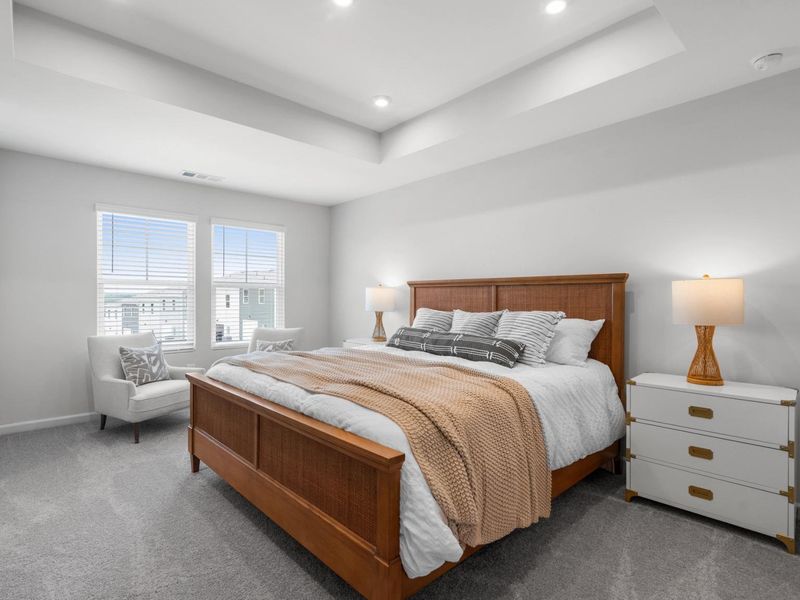 Furnished interior in a model home at Townes at North Main in Lillington (Image 16).