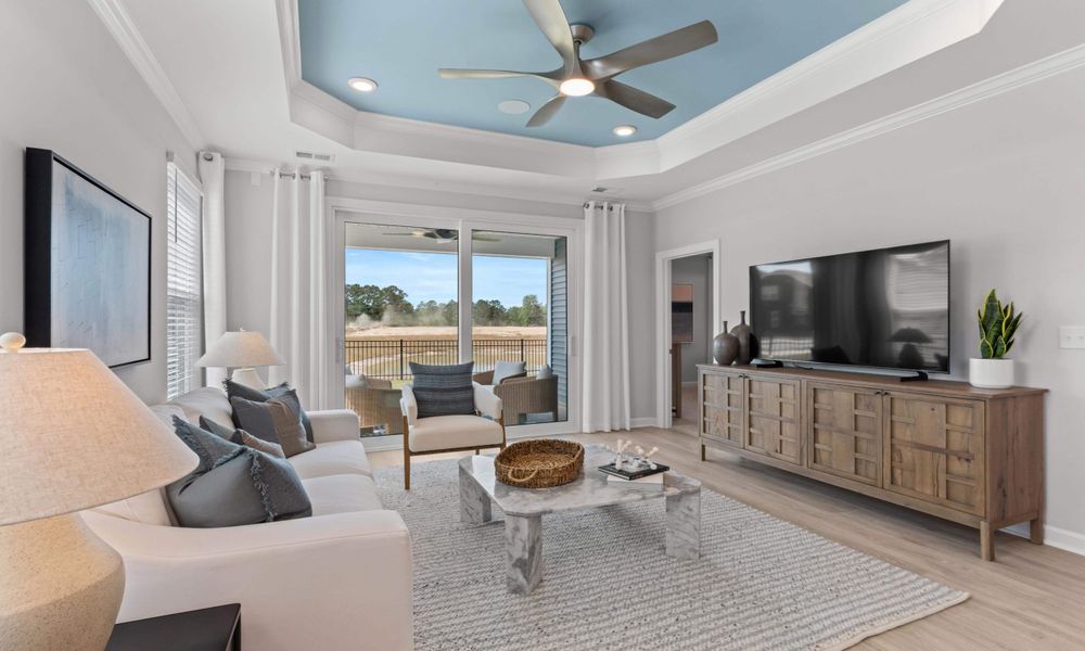 Furnished interior in a model home at Bridgewater - Shorehaven Village in Little River (Image 49).