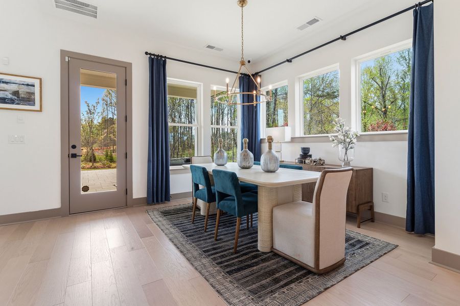 Furnished interior in a model home at Meadow Brook Farms in Cumming (Image 14).