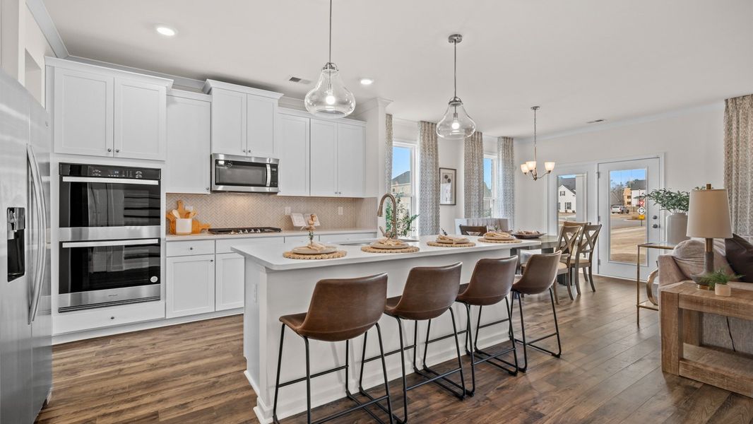 Furnished interior in a model home at Westland in Bogart (Image 5).