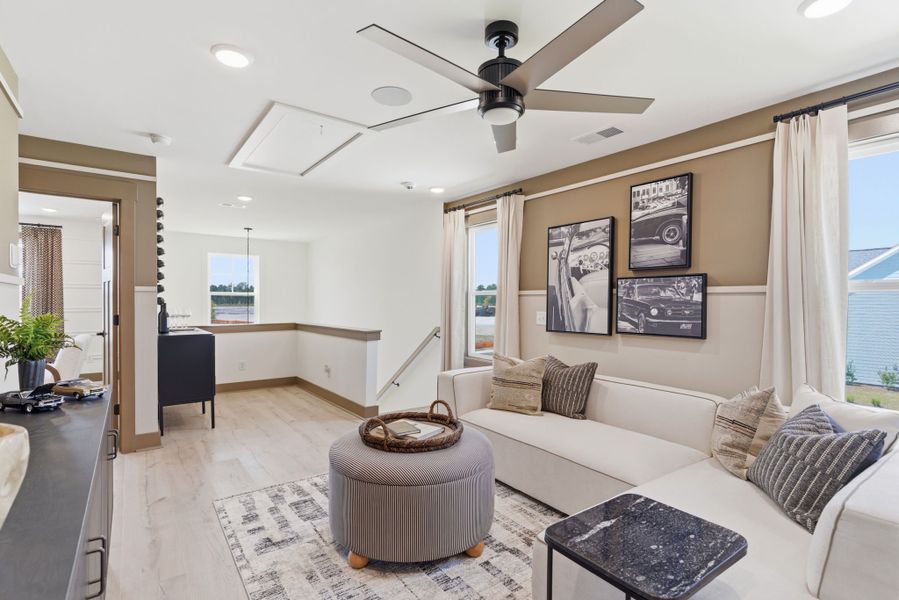 Furnished interior in a model home at Terrapin in Leland (Image 49). Furnished interior in a model home at Terrapin in Leland (Image 49).