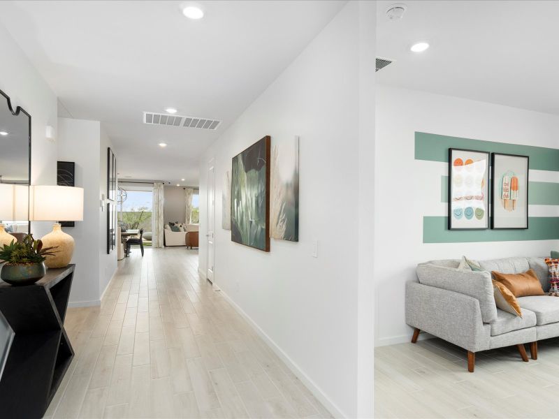 Foyer in Lark Floorplan at Mesquite Mountain Ranch