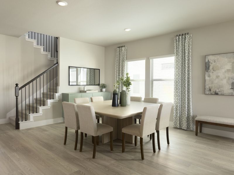 Furnished interior in a model home at Cibolo Hills West - Signature Series in Fort Worth (Image 5).