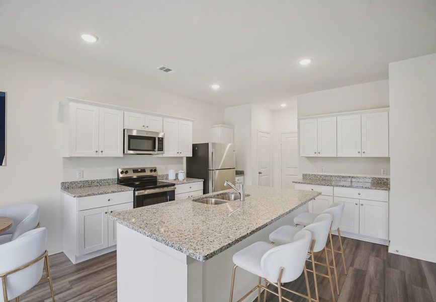 Furnished interior in a model home at Chapel Run in Montgomery (Image 4).