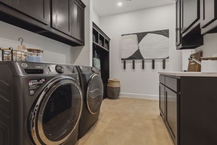 Furnished interior in a model home at The Vines in Haslet (Image 11).