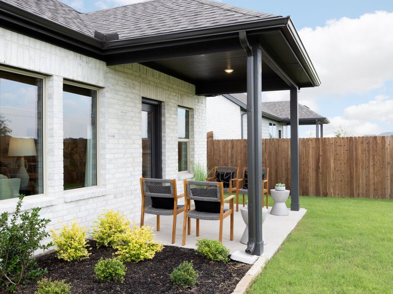 Backyard patio perfect for watching sunsets or enjoying a morning coffee.