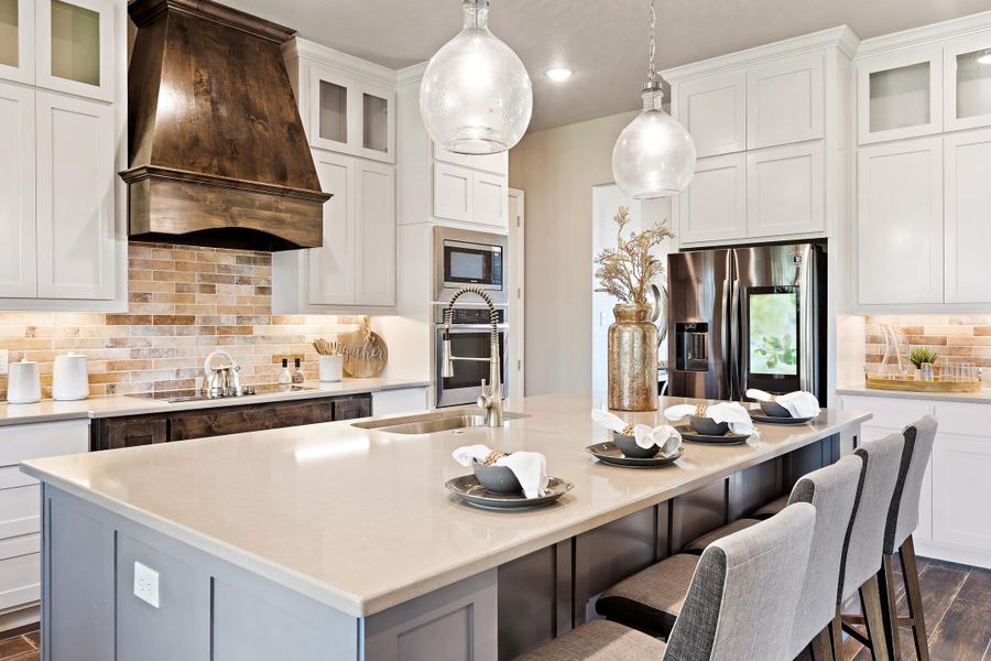 Furnished interior in a model home at Vintage Oaks in Weatherford (Image 18).