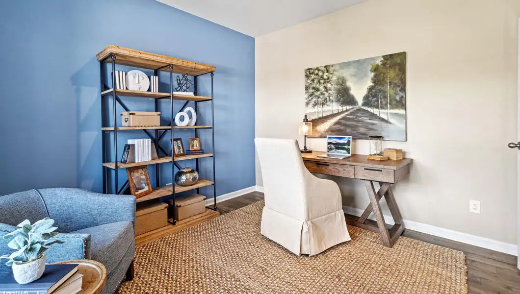 Furnished interior in a model home at Chestnut Ridge in Greenville (Image 5).