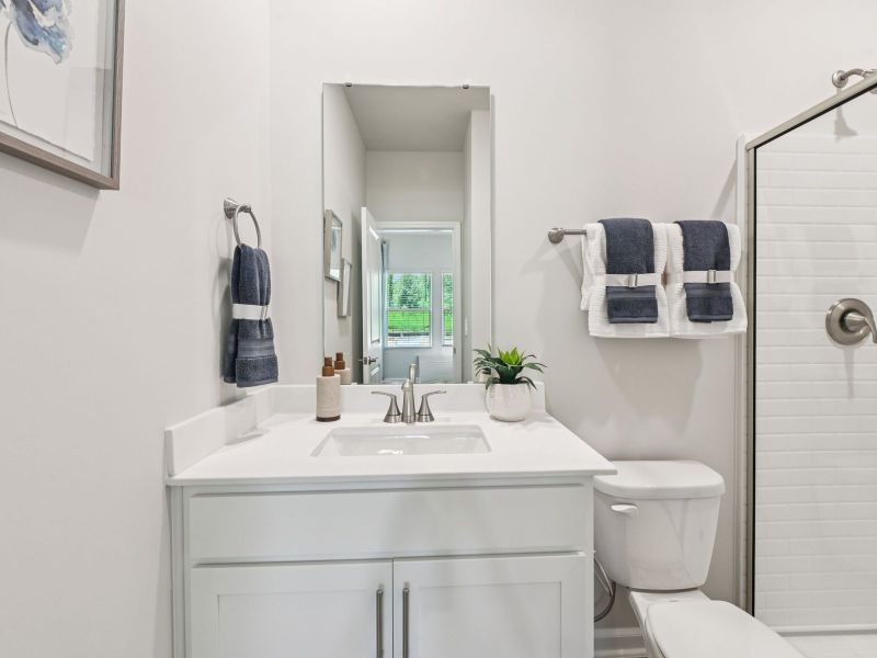 Furnished interior in a model home at Avalon Place - Signature Series in Durham (Image 9).