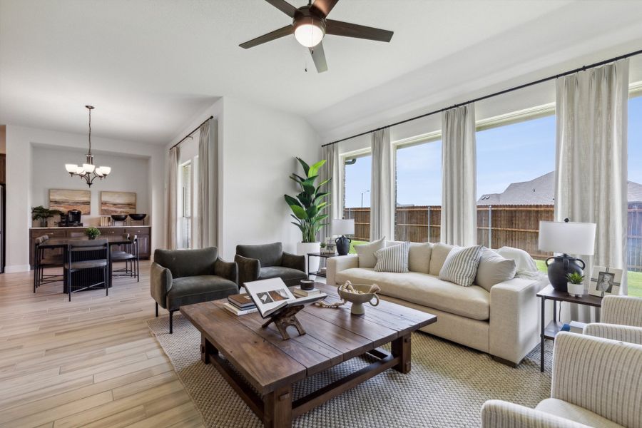 Furnished interior in a model home at Belle Meadows in Cleburne (Image 20).