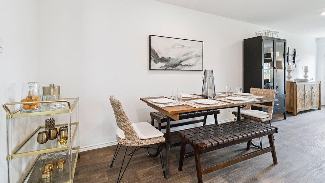 Furnished interior in a model home at Blue Ridge Ranch in San Antonio (Image 13).