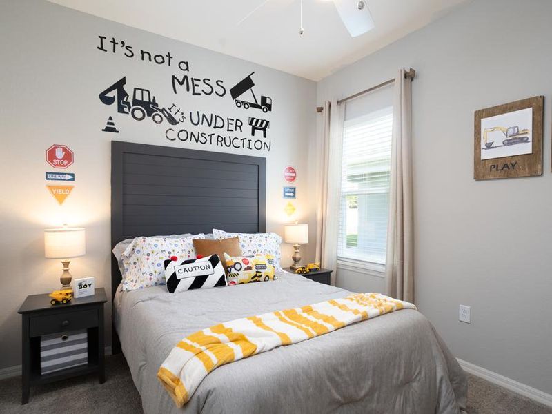 Secondary bedrooms provide space for everyone in your household - Shelby model home in Auburndale, FL