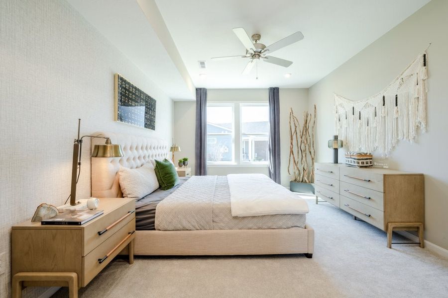 Furnished interior in a model home at Villas at Gold Creek in Dawsonville (Image 23).
