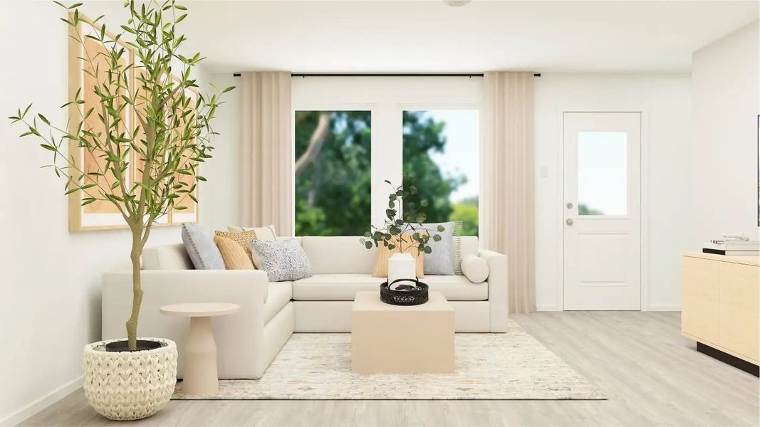 Furnished interior in a model home at Brookshire in Florence (Image 17).