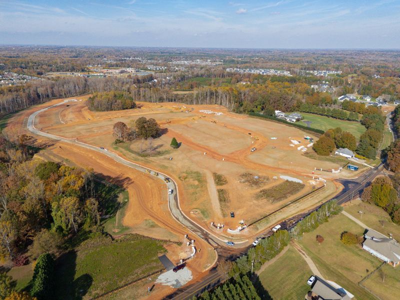 Site preparation and early development at Preserve at Mayes Meadow in Cornelius, NC (Image 8).