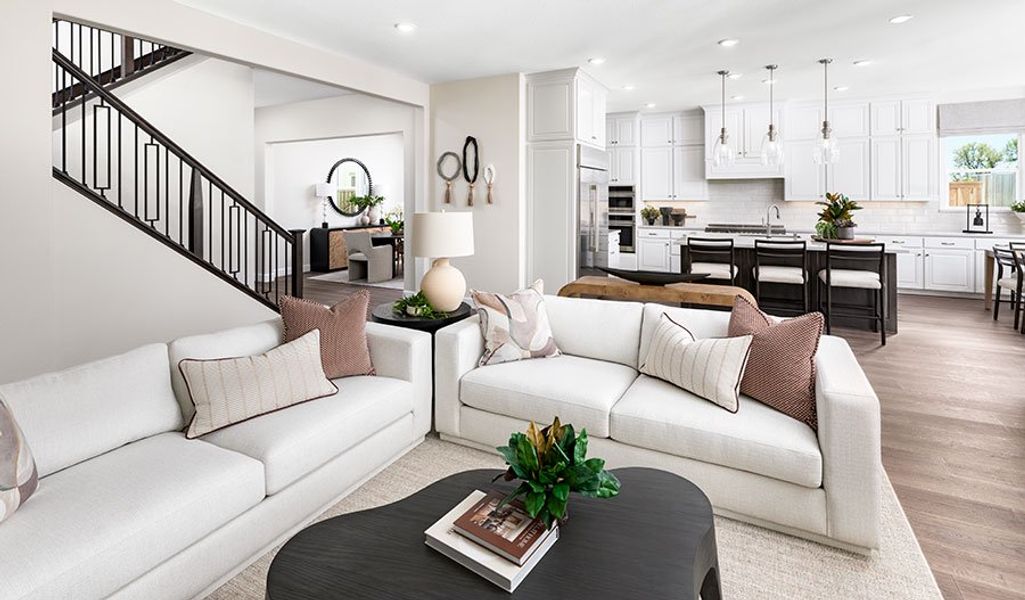 Furnished interior in a model home at Bongard Estates in Clermont (Image 9).