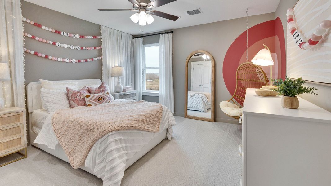 Furnished interior in a model home at Calumet in Jarrell (Image 25).