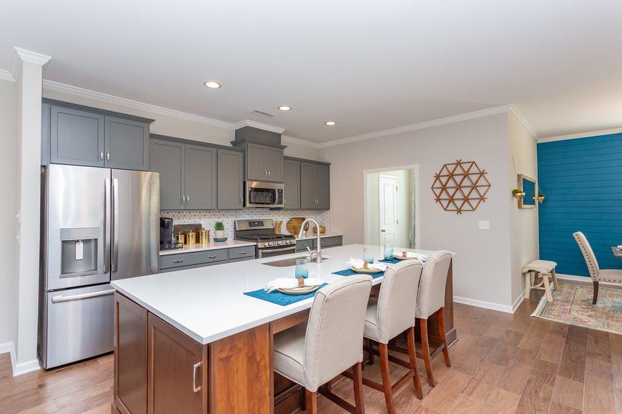 Furnished interior in a model home at Myers Point in Morrisville (Image 16). Furnished interior in a model home at Myers Point in Morrisville (Image 16).