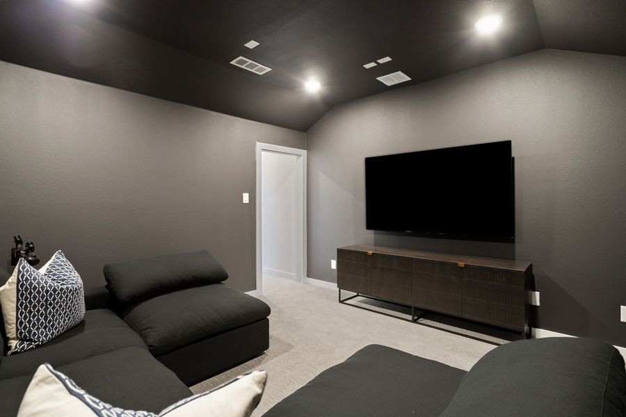 Furnished interior in a model home at Lily Creek at Sutton Fields in Aubrey (Image 73).