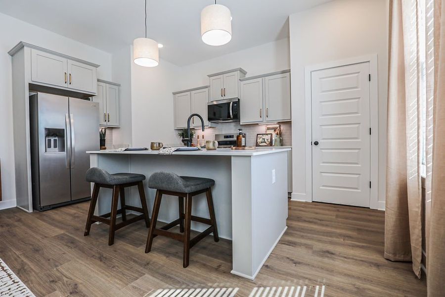 Furnished interior in a model home at Villages of Green Meadows in Munford (Image 60).