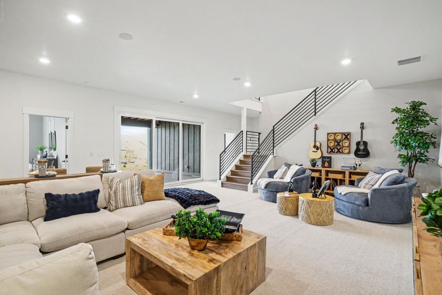 Furnished interior in a model home at Jackson Creek in Monument (Image 103).