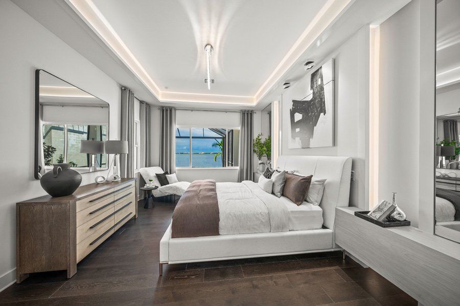 Furnished interior in a model home at Shellstone at Waterside in Sarasota (Image 35).