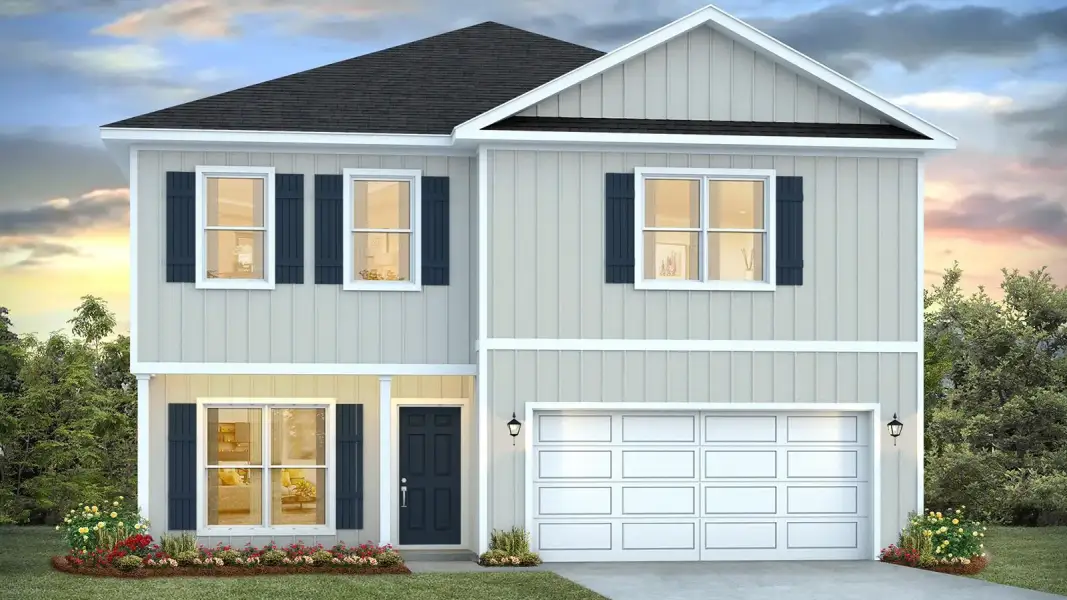 Front exterior of a home in the Weldon Farms community, located in Tallahassee, FL (Image 9).