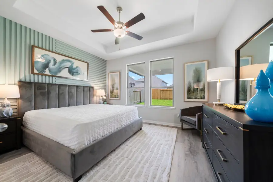 Furnished interior in a model home at Bluebonnet Village in Bellville (Image 10). Furnished interior in a model home at Bluebonnet Village in Bellville (Image 10).