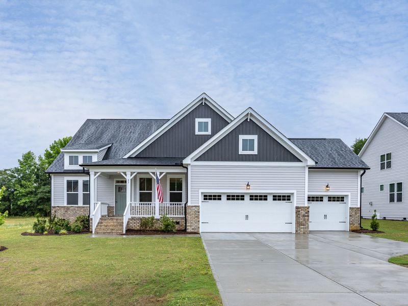 Front exterior of a home in the Rockport community, located in Wake Forest, NC (Image 9).
