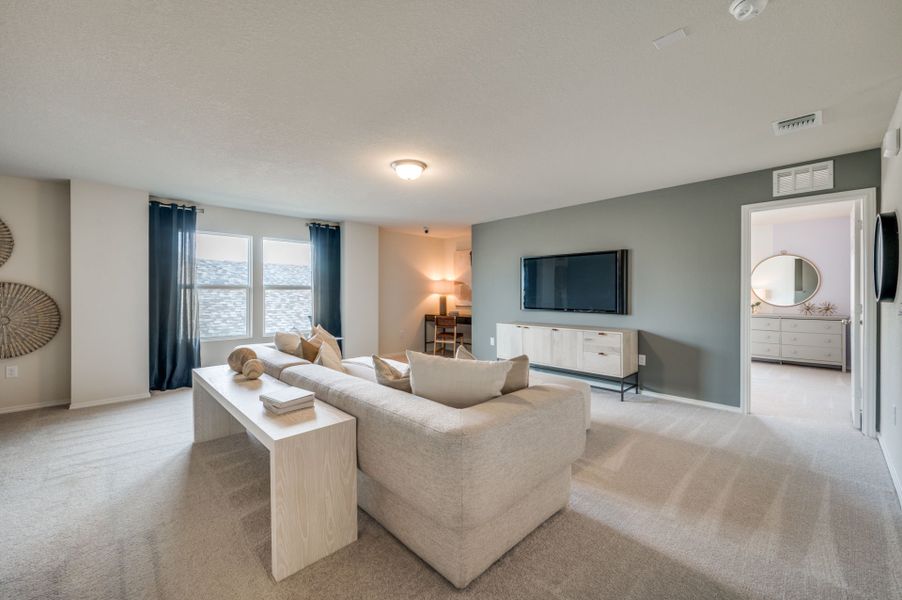 Spacious game rooms, per plan