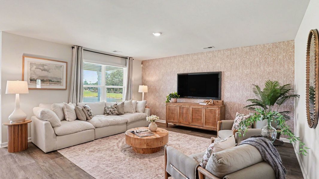 Furnished interior in a model home at Evington Place in Longs (Image 10).