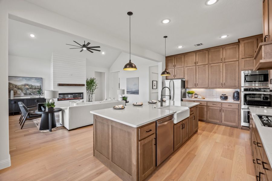 Furnished interior in a model home at Paloma Ranch in New Fairview (Image 11).