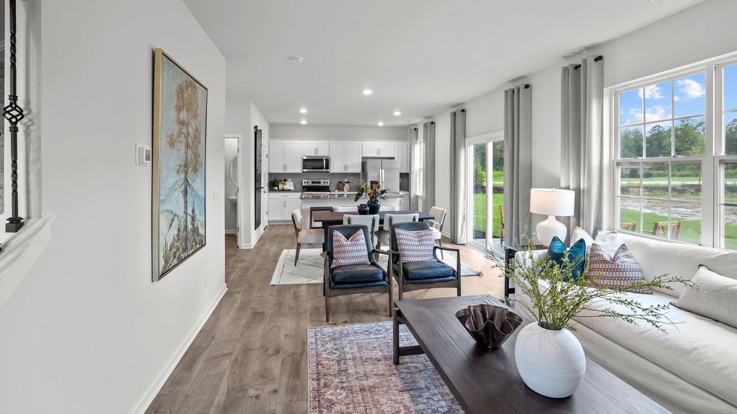 Furnished interior in a model home at Hawley Glen in Lillington (Image 7).