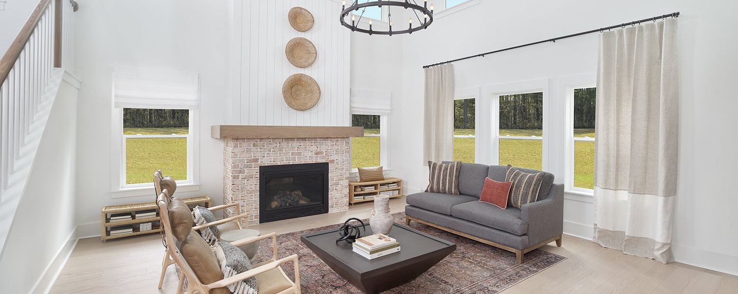 Furnished interior in a model home at Watson Hill in Summerville (Image 20). Furnished interior in a model home at Watson Hill in Summerville (Image 20).