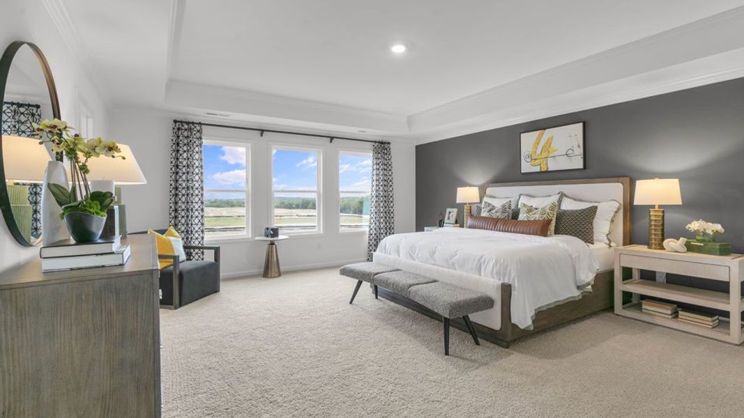 Furnished interior in a model home at Kalas Falls in Wake Forest (Image 45). Furnished interior in a model home at Kalas Falls in Wake Forest (Image 45).