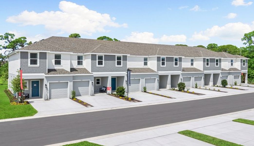 Front exterior of a home in the The Towns at Tiburon community, located in Nokomis, FL (Image 4).