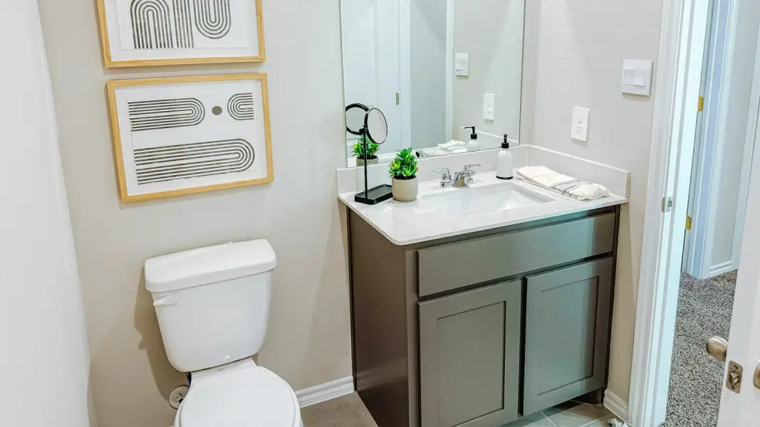 Furnished interior in a model home at Cardinal Hills in Dallas (Image 13).