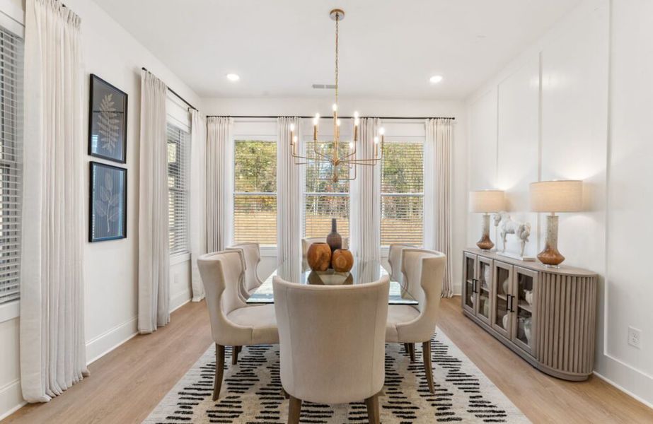 Furnished interior in a model home at The Tillery in Marietta (Image 5).