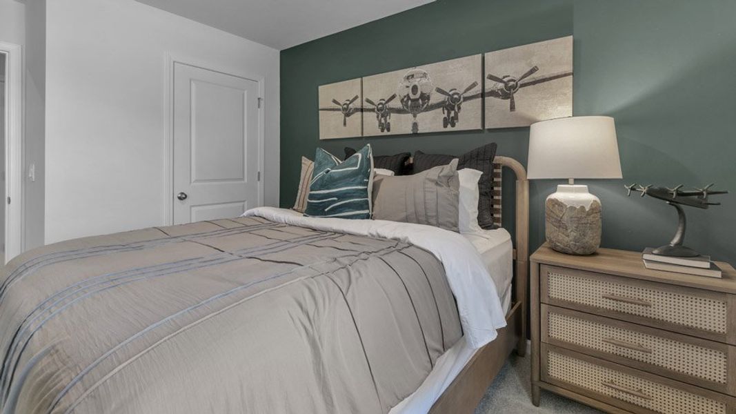 Furnished interior in a model home at The Townes at Martin Farms in Aberdeen (Image 30).