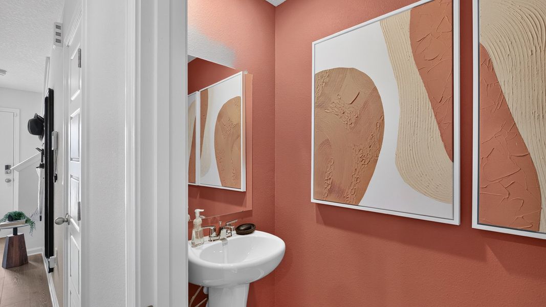 Furnished interior in a model home at Bridle Creek Townhomes in Jacksonville (Image 18). Furnished interior in a model home at Bridle Creek Townhomes in Jacksonville (Image 18).