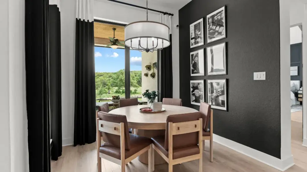 Furnished interior in a model home at Megan's Landing in Castroville (Image 11). Furnished interior in a model home at Megan's Landing in Castroville (Image 11).
