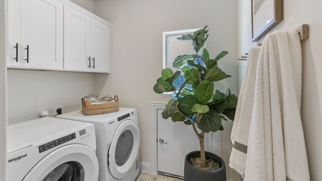 Furnished interior in a model home at Mustang Square in Plano (Image 16).