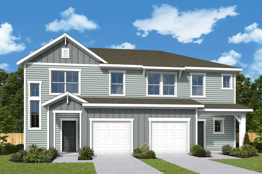 Front exterior of a home in the McAlpine Place community, located in Charlotte, NC (Image 3). Front exterior of a home in the McAlpine Place community, located in Charlotte, NC (Image 3).