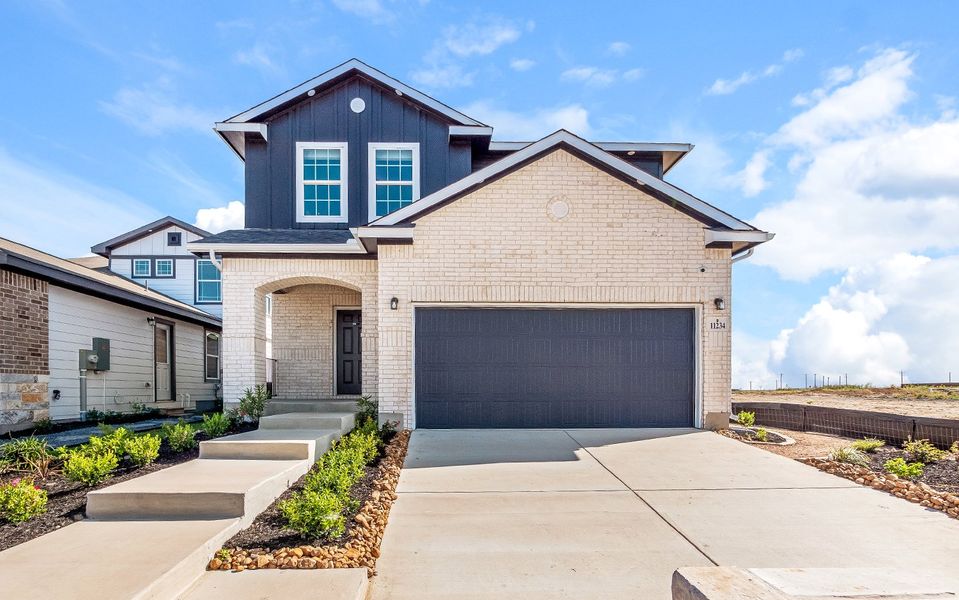 Front exterior of a home in the Katzer Ranch community, located in Converse, TX (Image 2).