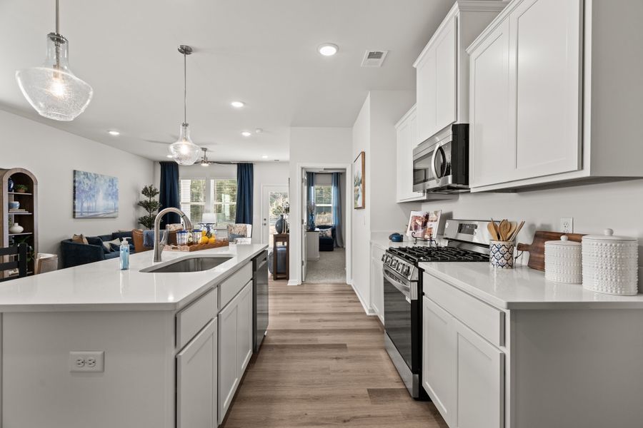 Furnished interior in a model home at The Grove in Florence (Image 4).